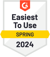 G2 badge, Easiest to use, spring, 2024