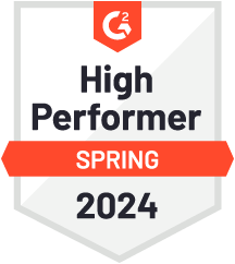G2 badge, High performer, winter, 2024