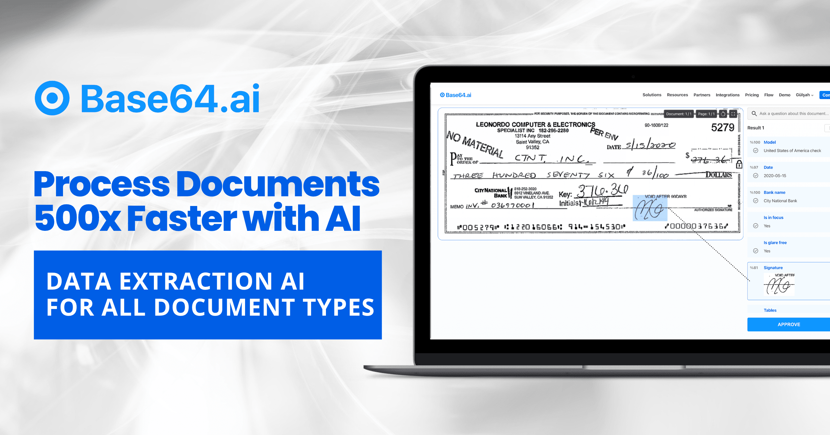 Base64.ai: Automatically process all document types